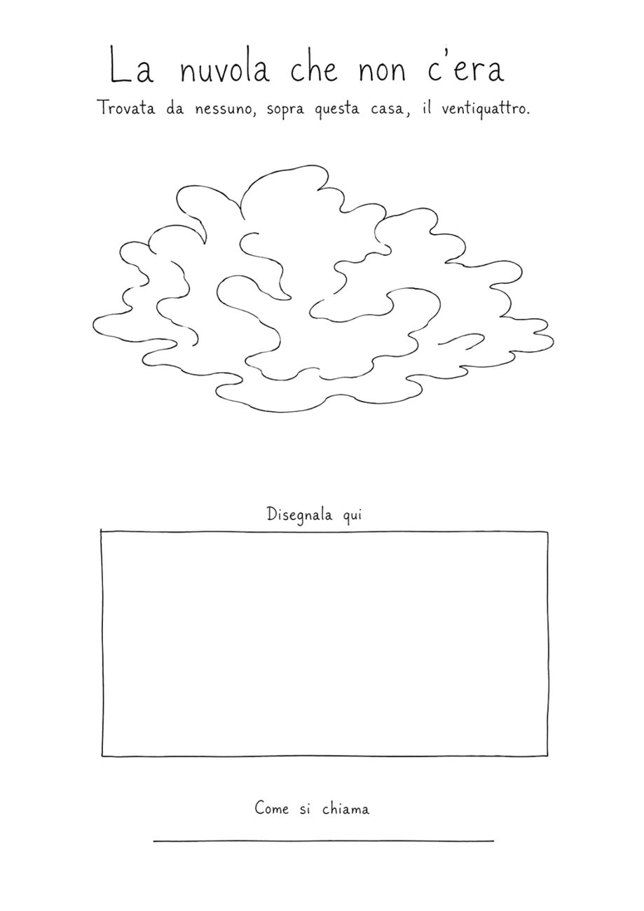Una pagina stampata, bianca.